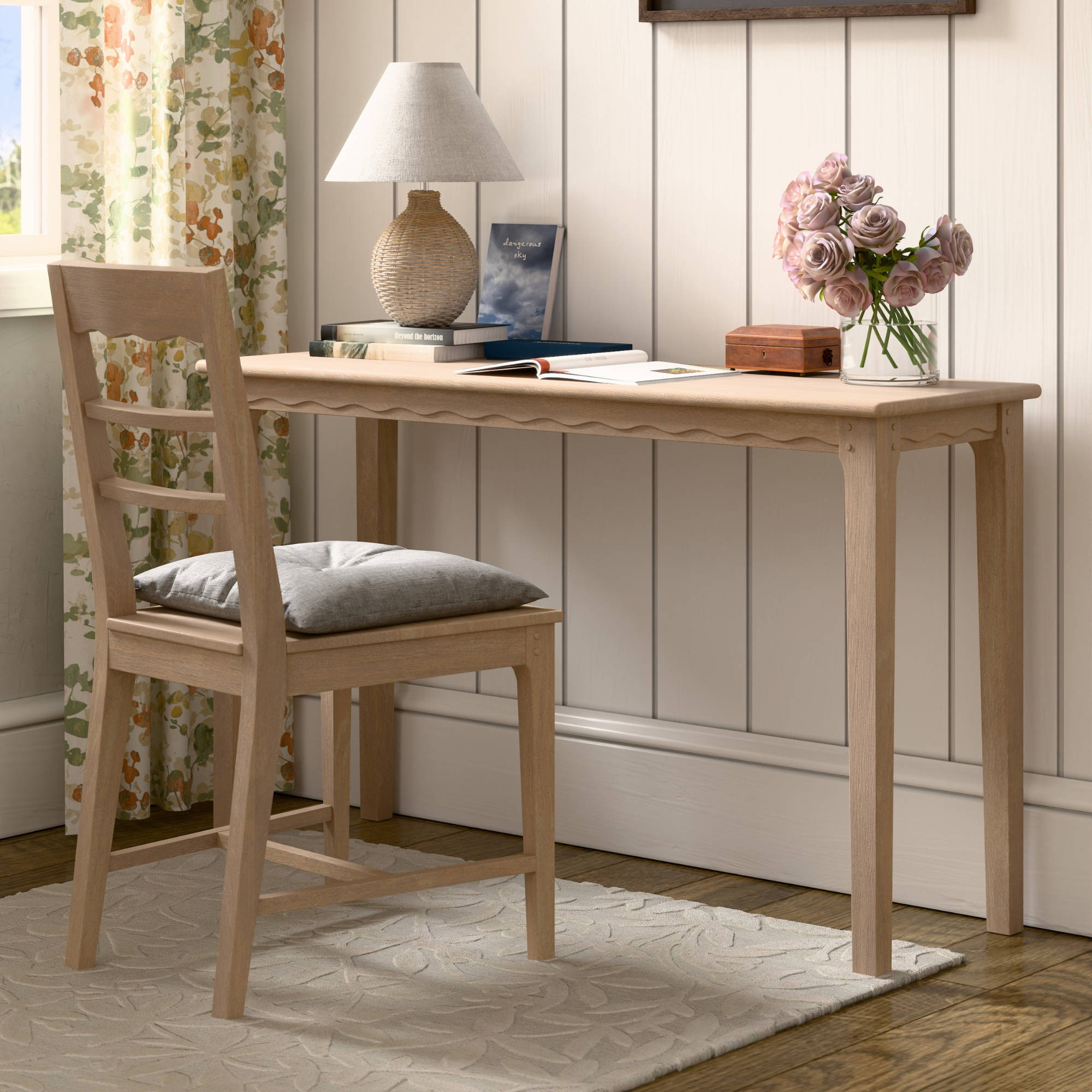 Calford Washed Oak Desk