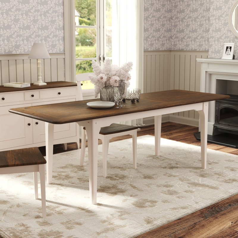 Hapton Soft Truffle Extending Dining Table