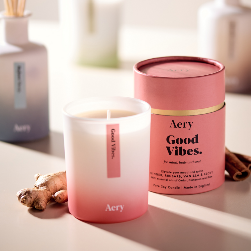 Good Vibes Candle - Ginger, Rhubarb & Vanilla