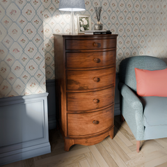 Broughton Dark Wood 5 Drawer Chest