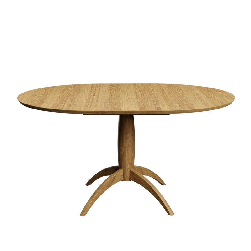 Brecon Blonde Oak Extending Round Dining Table