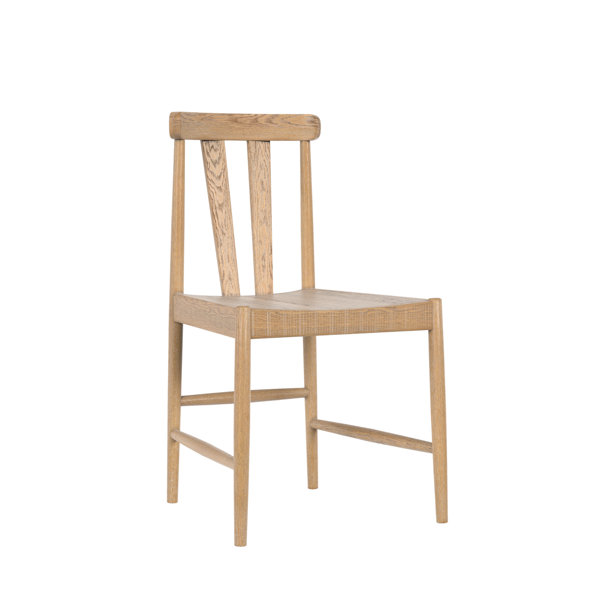 Braystone Washed Oak Pair of Dining Chairs