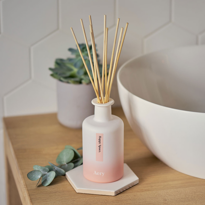 Happy Space Reed Diffuser - Rose, Geranium & Amber