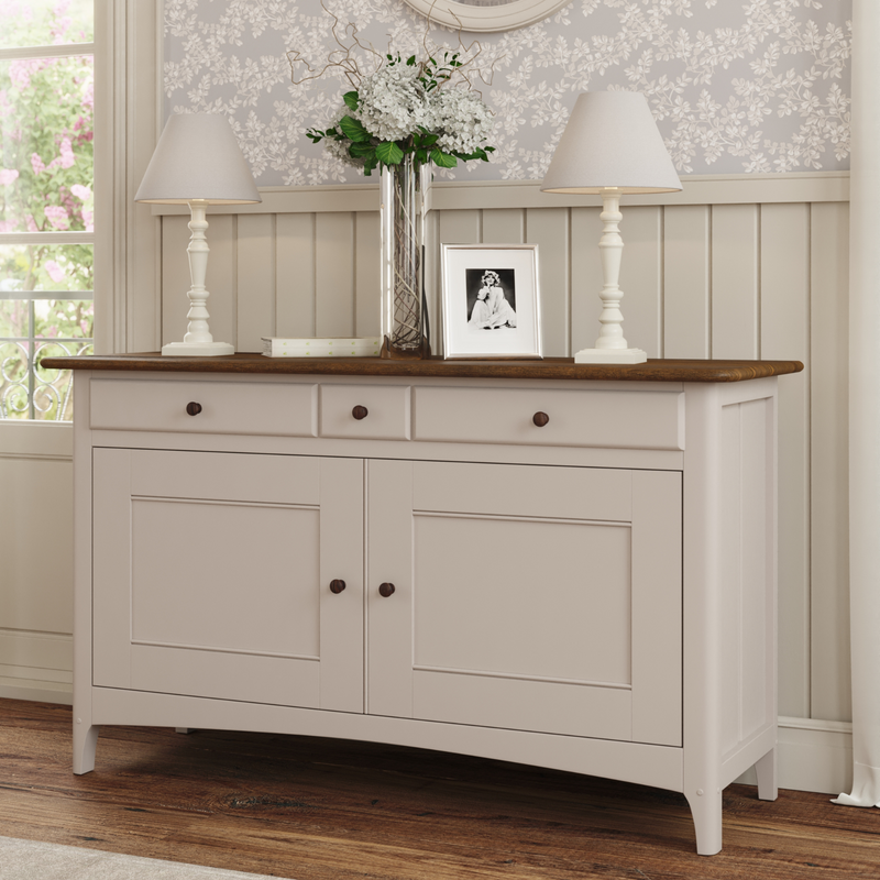 Hapton Soft Truffle 2 Door 3 Drawer Sideboard