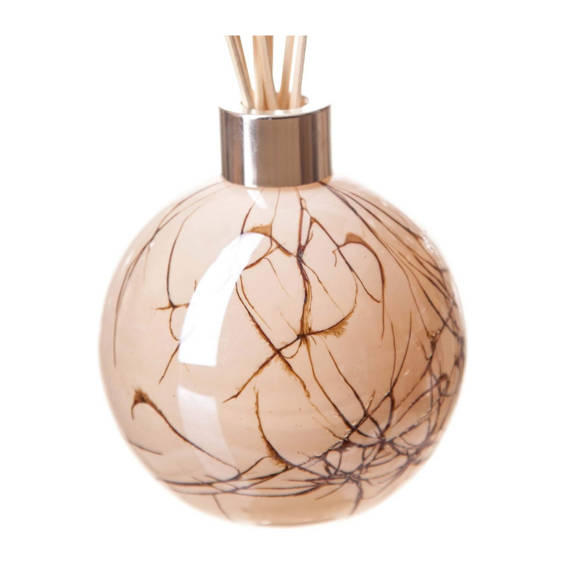 Glass Sphere Reed Diffuser in Cream Marble