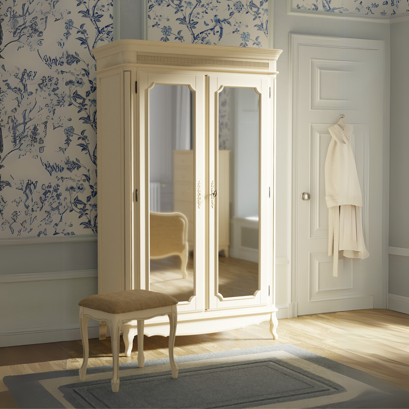 Provencale 2 Door Mirrored Wardrobe