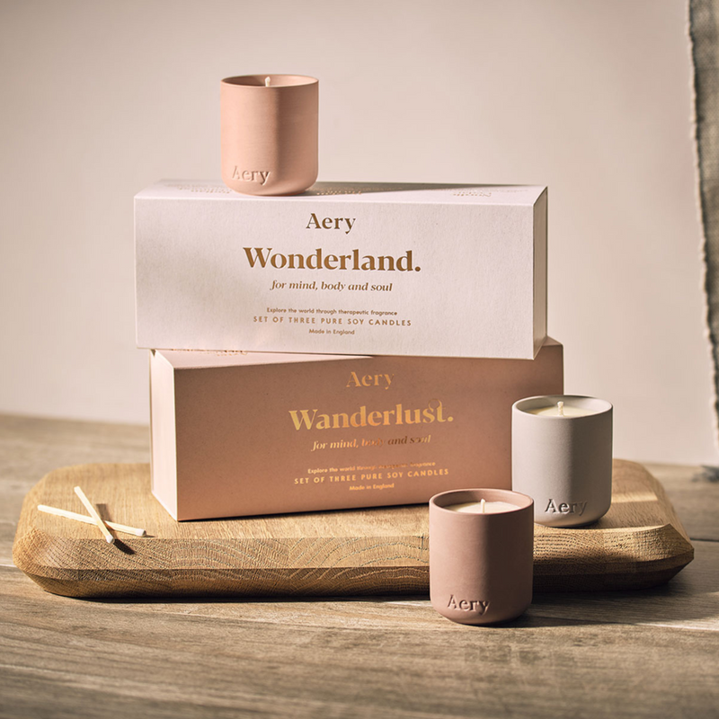 Wanderlust Votive Candle Gift Set - Aztec Tuberose, Moroccan Rose & Parisian Rose