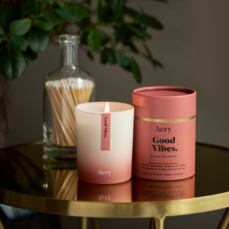 Good Vibes Candle - Ginger, Rhubarb & Vanilla