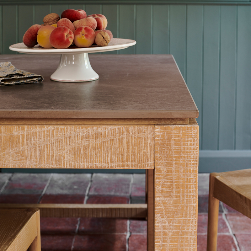 Braystone Washed Oak Fixed Dining Table