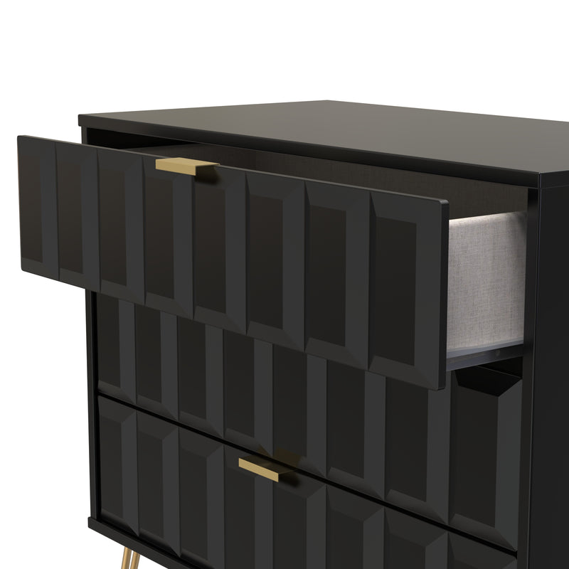 Cube Three Drawer Chest of Drawers