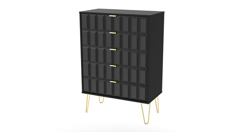 Cube Five Drawer Chest of Drawers