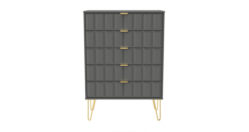 Cube Five Drawer Chest of Drawers