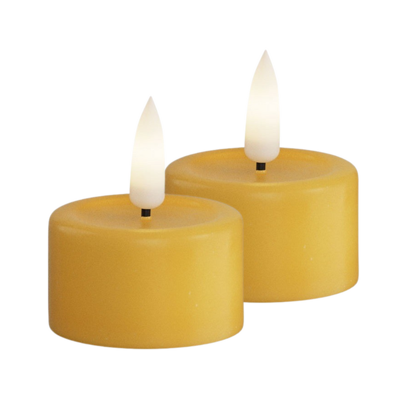 Flameless LED Curry Set of 2 Tealights