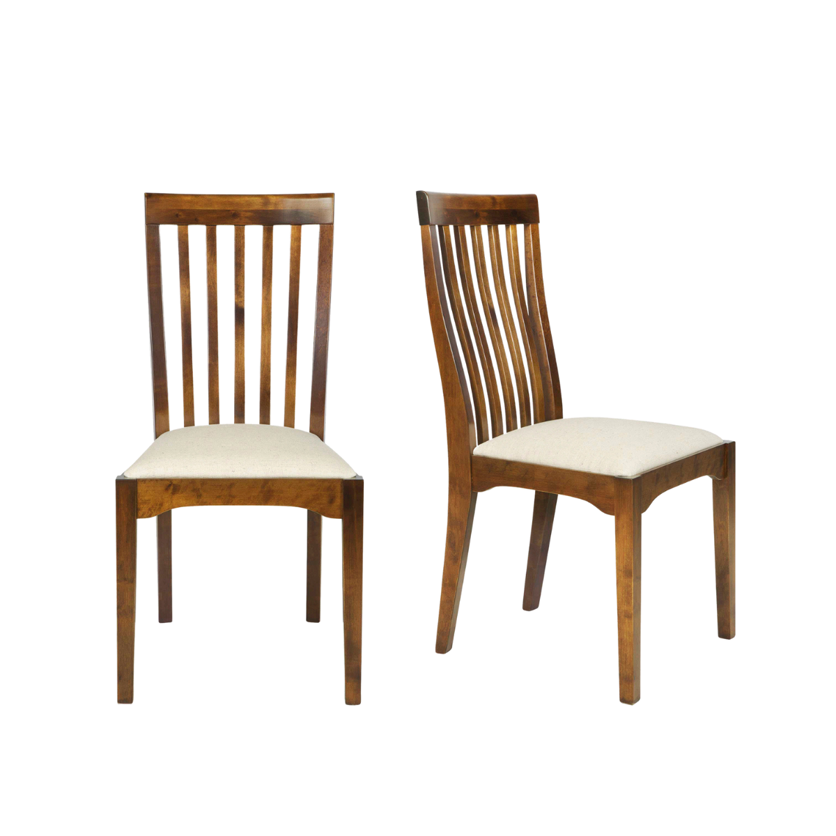 Garrat Dark Chestnut Pair of Dining Chairs