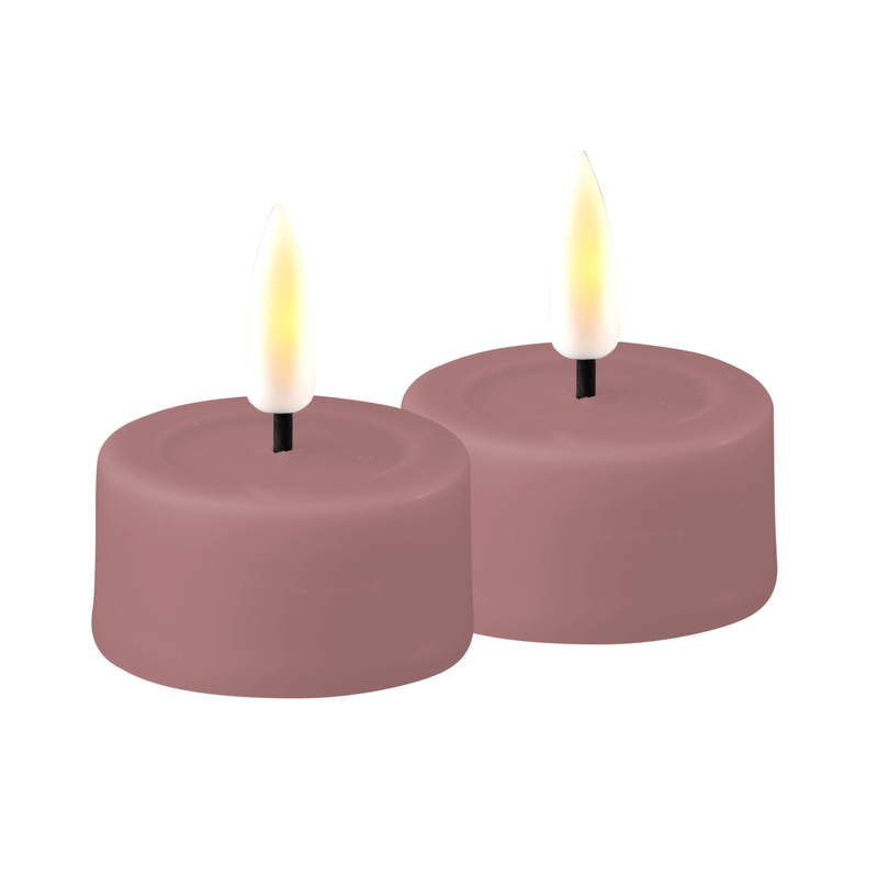 Flameless LED Light Purple Set of 2 Tealights