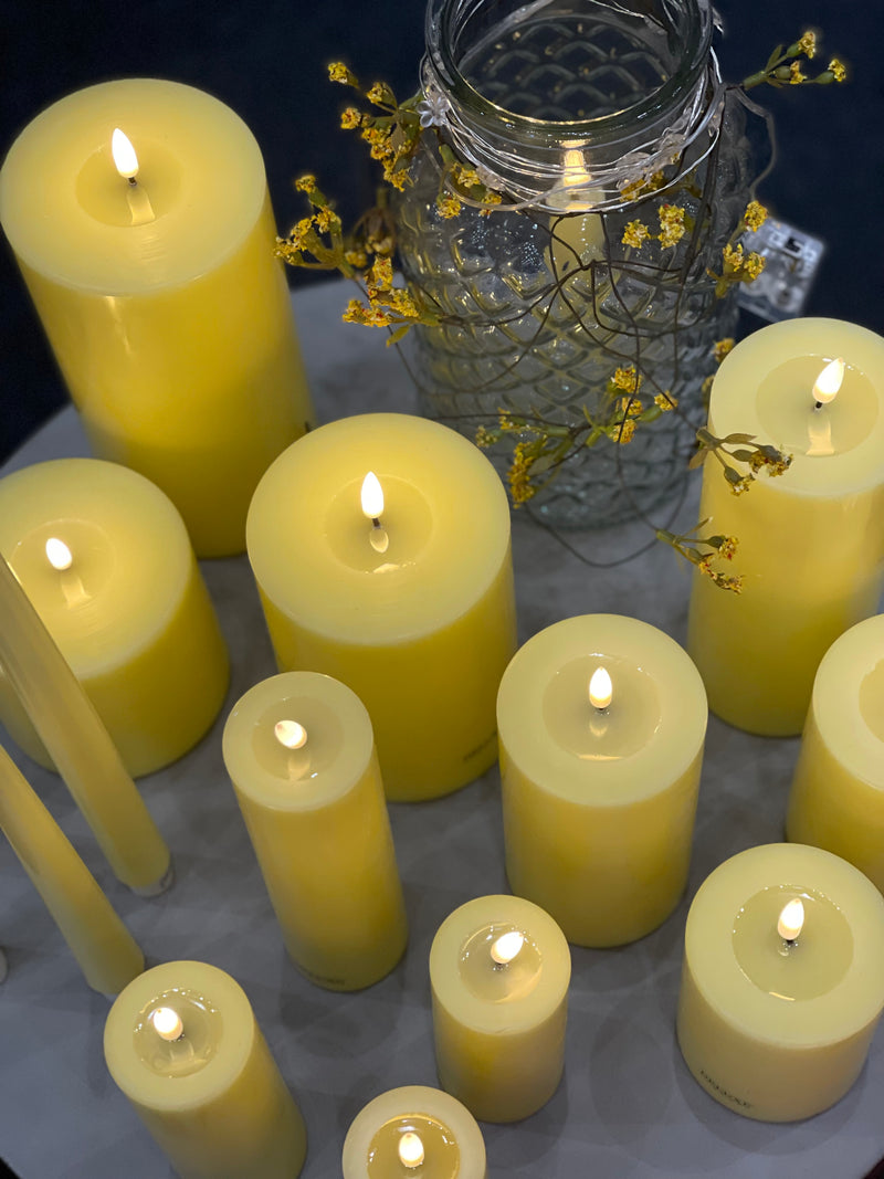 Flameless LED Light Yellow Candle