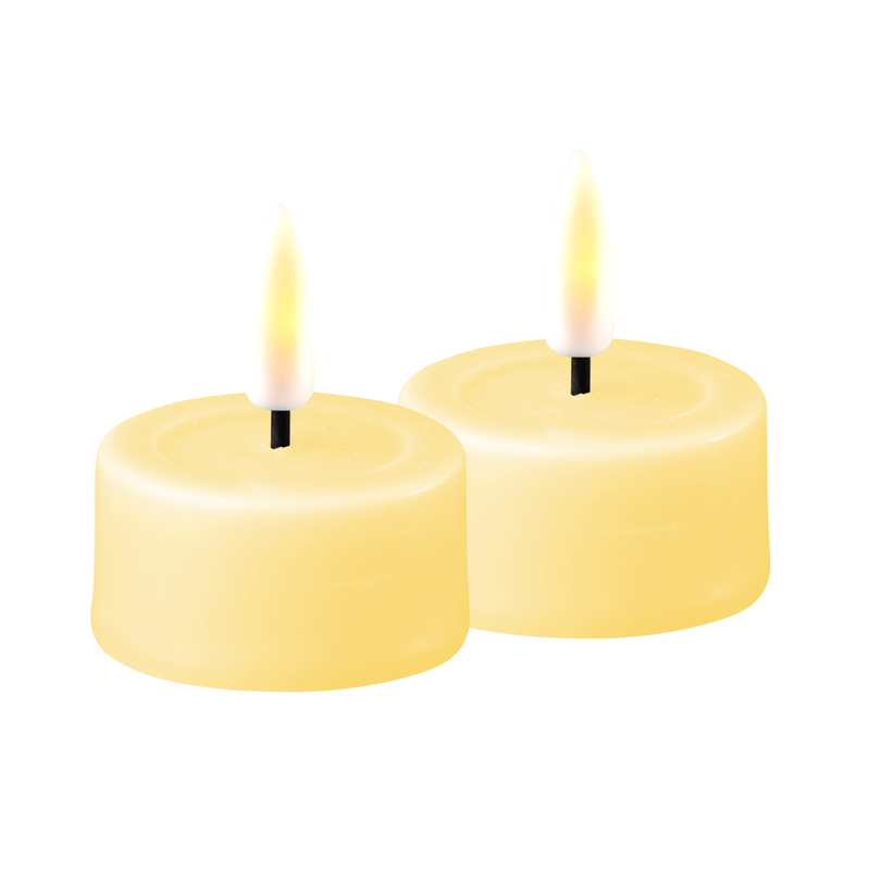 Flameless LED Light Yellow Set of 2 Tealights