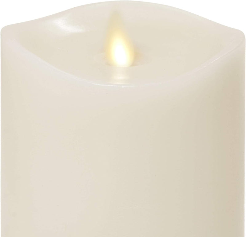 Flameless Ivory Wax Pillar Candle