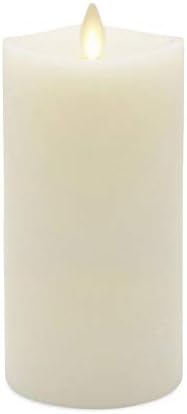 Flameless Ivory Wax Pillar Candle