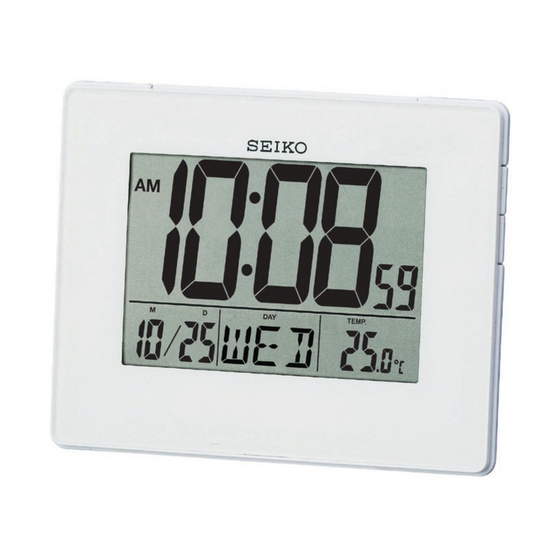 LCD White Alarm ClocK QHL057W