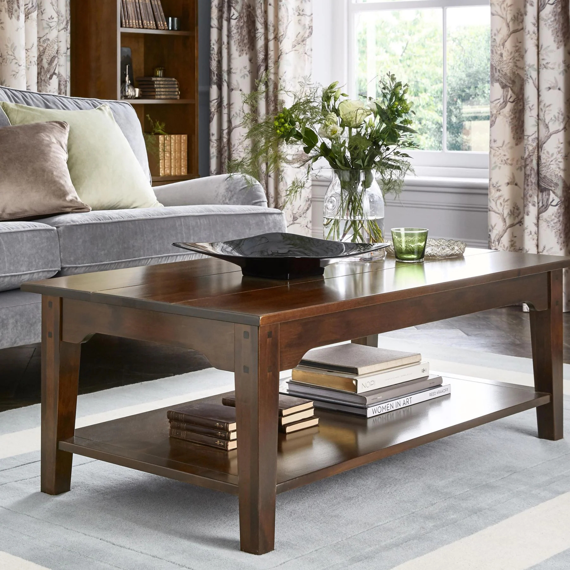 Garrat Dark Chestnut Rectangular Coffee Table