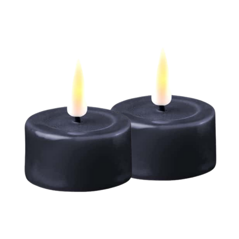 Flameless LED Royal Blue Set of 2 Tealights