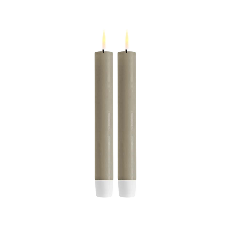 Flameless LED Sand Set of 2 Dinner Candles