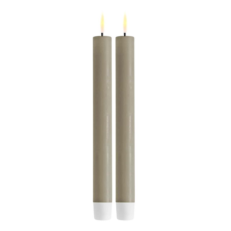 Flameless LED Sand Set of 2 Dinner Candles