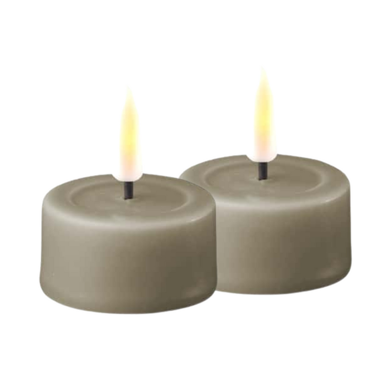 Flameless LED Sand Set of 2 Tealights