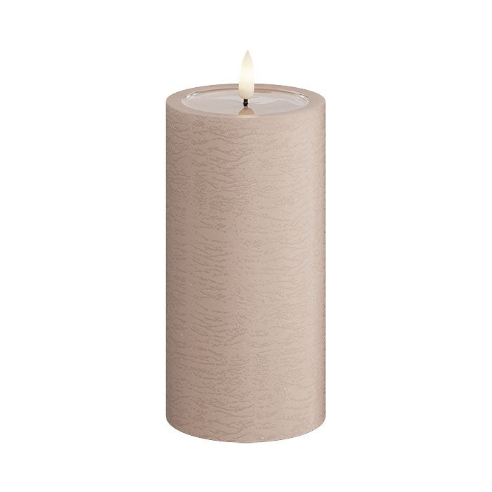 Textured Real Wax Rose LED Candle