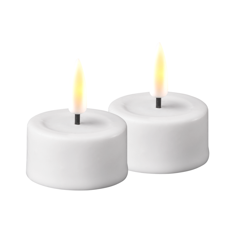 Flameless LED White Set of 2 Tealights