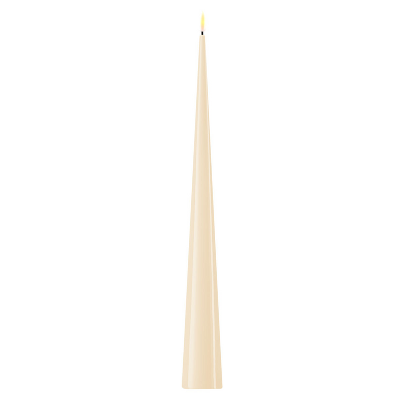 Flameless LED Cream Cone Candle