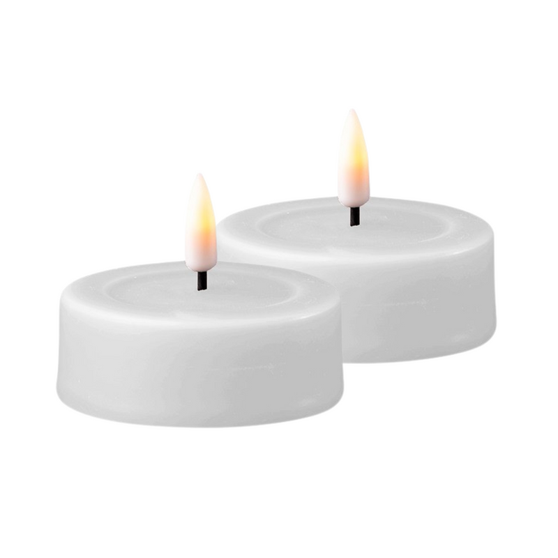 Flameless LED White Set of 2 Tealights