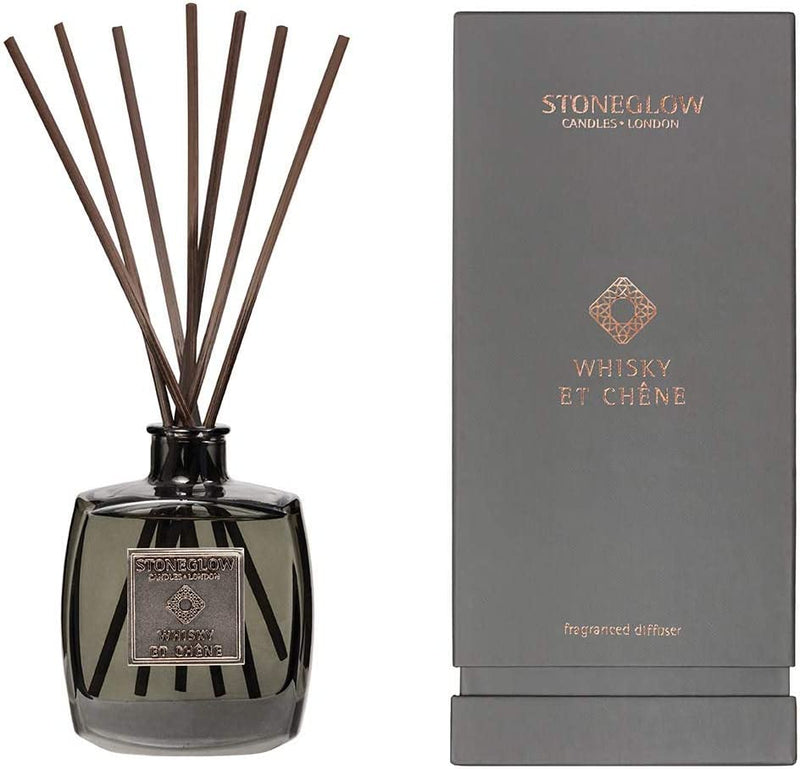 Whisky et Chene Reed Diffuser - Metallique Collection