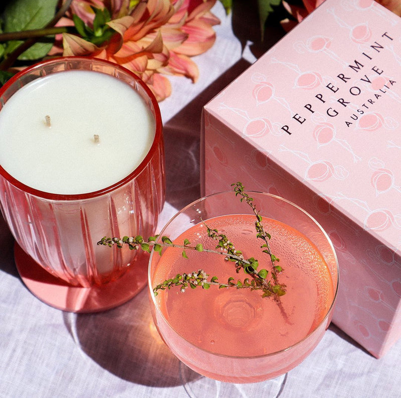 Pink Blush Soy Candle 370g