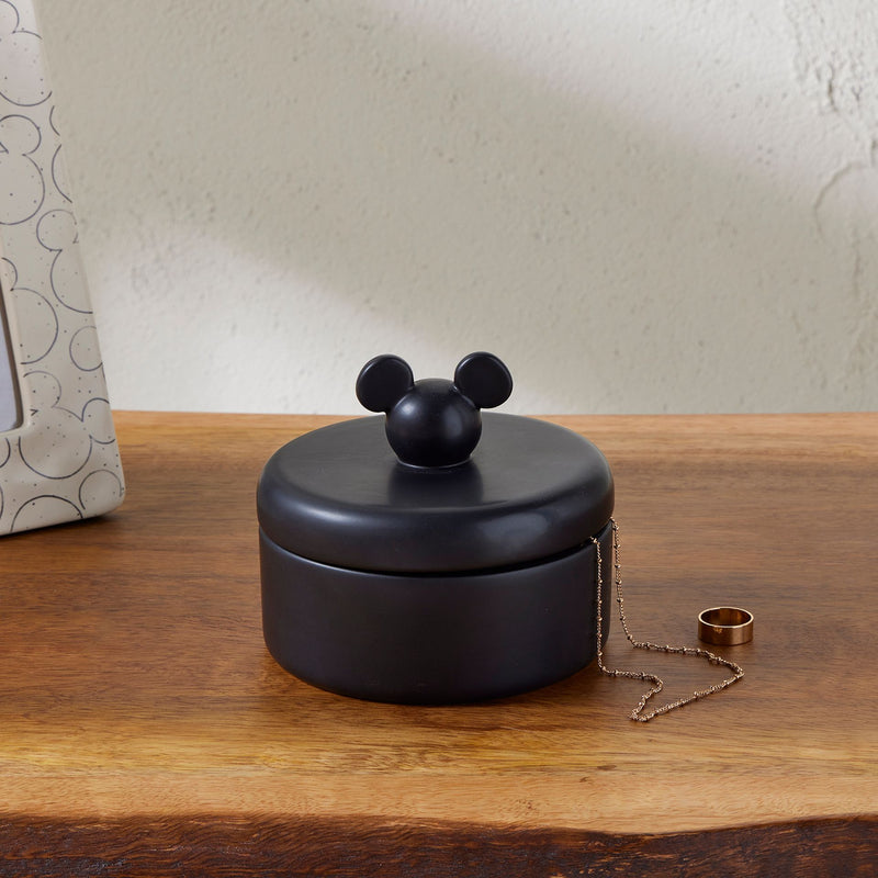 Mickey Mouse Head Ceramic Storage Jar