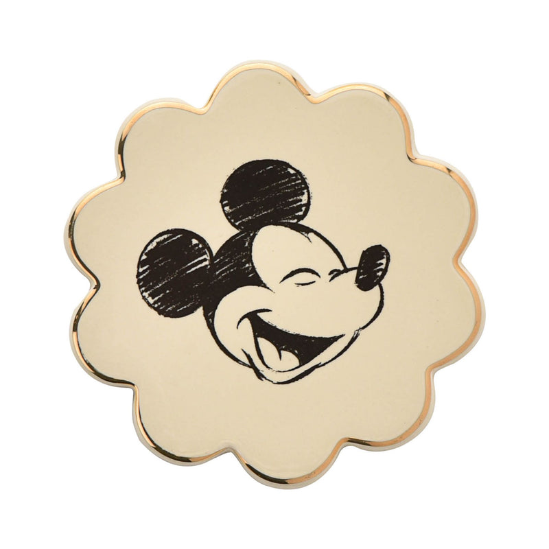 Mickey Mouse Scalloped Ceramic Coaster Set of 4