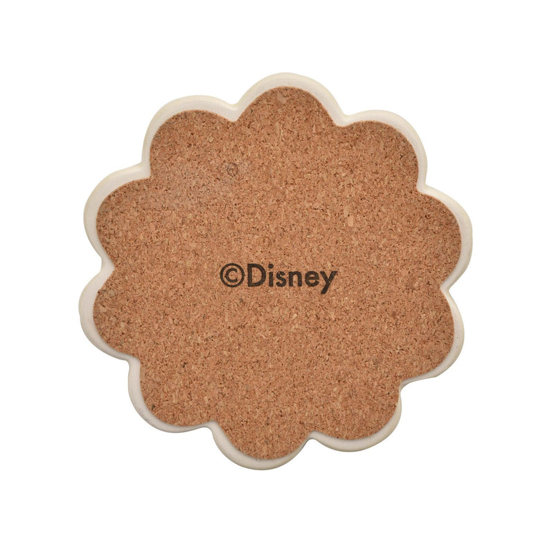 Mickey Mouse Scalloped Ceramic Coaster Set of 4