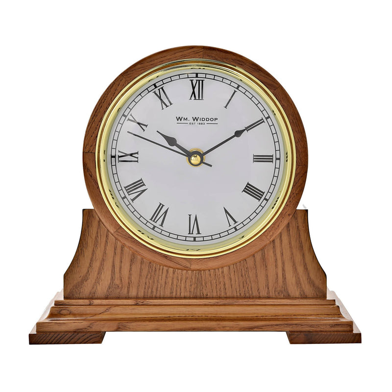 Light Wooden Barrel Mantel Clock