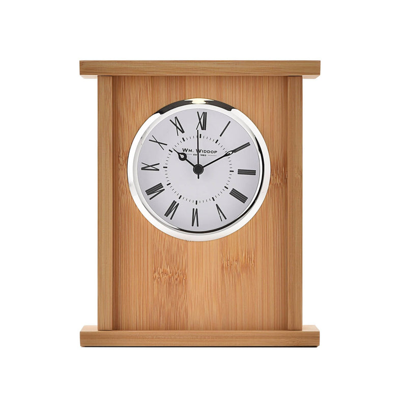 Bamboo Wood Mantel Clock